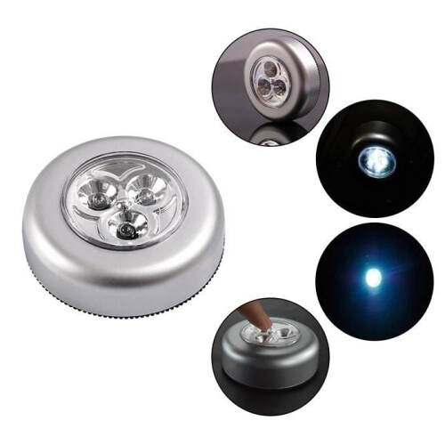 Σετ 6 λαμπτήρων LED, αυτοκόλλητα νυχτερινά φώτα, που λειτουργούν με 3 μπαταρίες 1