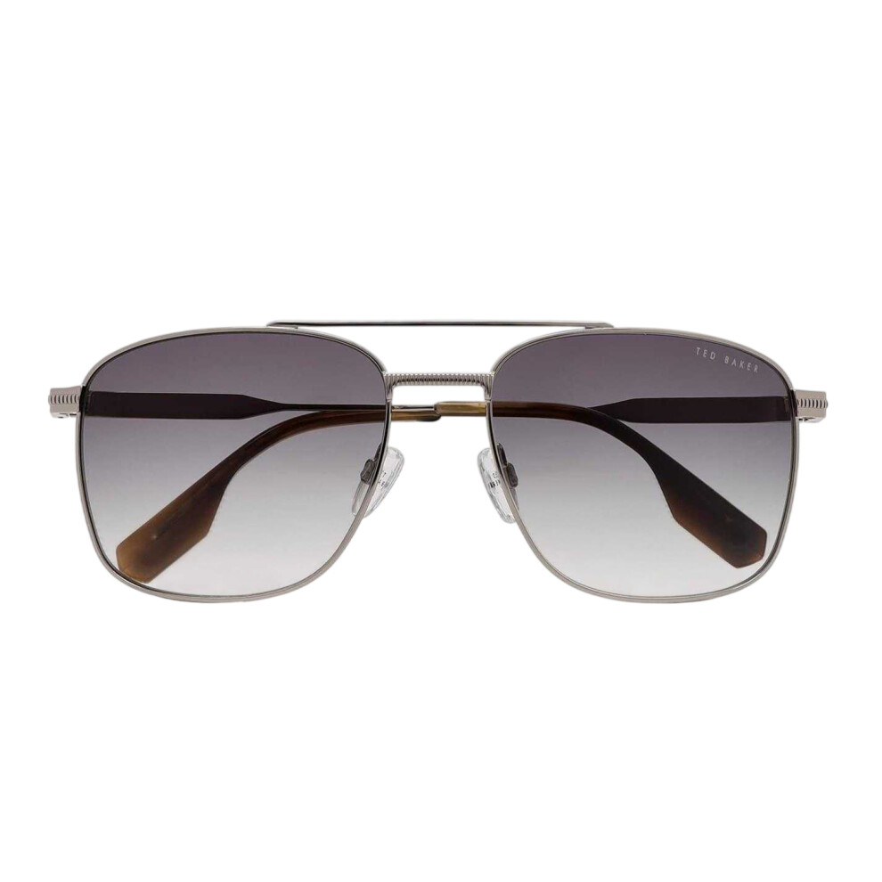 Ted Baker (One Size, ) Chase Rectangular Sunglasses Silver