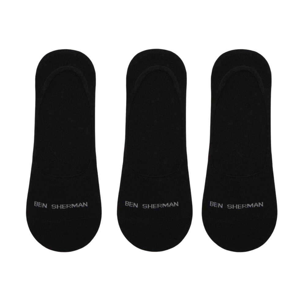 Ben Sherman (7 Uk-11 Uk, ) Mens Makalu Logo Liner Socks (Pack Of 3) Black