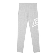 (14 UK, Grey Marl/White) Umbro Womens/Ladies Logo Leggings