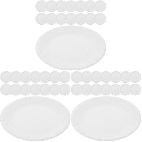 150Pièces Assiettes En Papier Pour Dîner Festif Usage Unique
