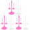 18Pièces Racks Plastique Colorés Support Stable Et Facile 1