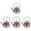 4Pièces Bouilloire Émaillée Design Simple Chauffe Rapide 1