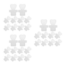 30Pièces Protections Pailles En Silicone Cœur Pour Étanches