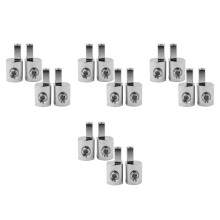 8Pairs Silver Car Audio Wire Reducer 1/0 to 4 Gauge Aluminum Amp Kit
