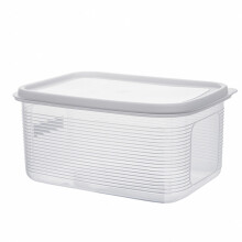 2Pcs White Plastic Pet Food Storage Bin with Sealing Lid for Freshness