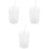 3Pcs Reusable Glass Beverage Cups with Lid and Straw for Cold Drinks 1