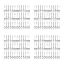 200Pcs Precision Feeding Spoon Stainless Steel for Parrot Hand Rearing