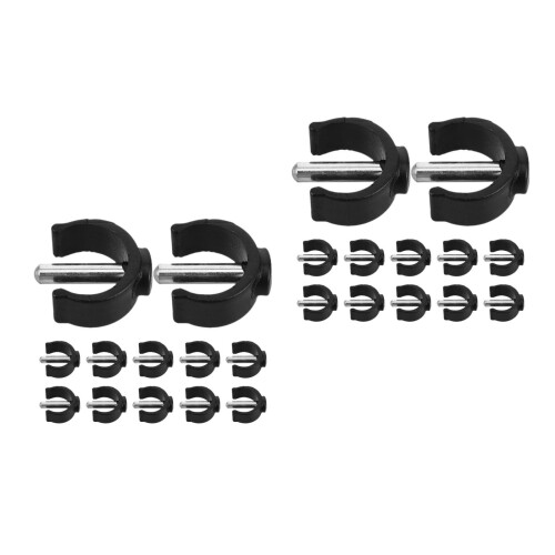 24Pièces Attaches En C ABS Acier Pour Sécurise Seniors