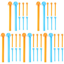 40Pcs Multi-Functional Plastic Bird Cage Stands for Parakeet & Parrot