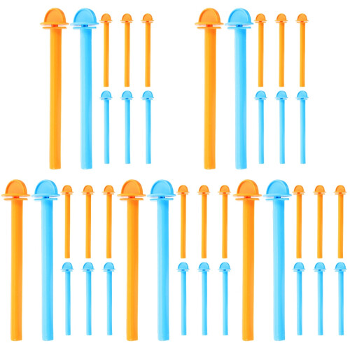 40Pcs Multi-Functional Plastic Bird Cage Stands for Parakeet & Parrot
