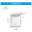 4-Piece Self-Adhesive Wall Switch Cover, Type 86 Reversible Waterproof Wall Socket Cover, White 2