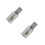2Pcs Plug and Play Silver Amp Input Reducers for Car Amplifier Power 1
