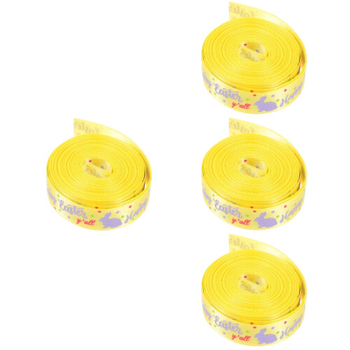 4Rouleaux De Pâques En Polyester Pour Créations Décor