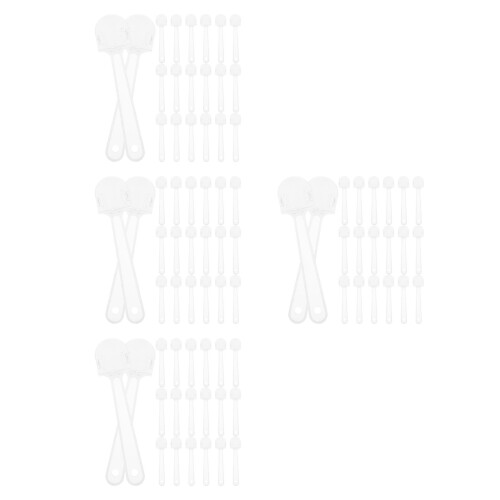 80Pcs Durable ABS Mini Fan Replacement Handles for Handmade Fan Making