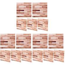 15Pcs Dollhouse Wall Paper Self-Adhesive Mini Floorboards