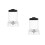 2Pcs Transparent Plastic Blender Jar Replacement for Food Processing 1