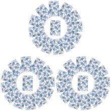 30Pcs Blue Flower Bouquet Wrapping Paper for Elegant Gift Packaging