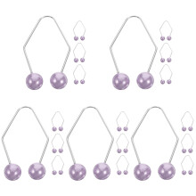 10Paires Clip Fossette Métal Violet Pour Entraînement Beauté