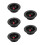 5Pcs Heavy-Duty Speaker Binding Post Terminal Cup Kit Black 1