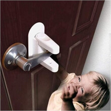 Child Safety Locks (2 pieces) Baby Safety Lock Door Stopper with 3M Adhesive VHB - Child Safety Locks