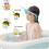 Μπλε σκουφάκι baby shower, ρυθμιζόμενα σκουφάκια μπάνιου με γείσο, σκουφάκι σαμπουάν 3