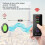 Key finder, 80 dB Wireless RF with a working range of 39.6 m, remote control with LED flashlight, base stand 4
