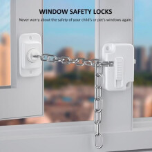 Childproof Window Safety, Window Restrictor, Childproof Window Protection, Child-Resistant Fridge Lock, Window Lock, Lock