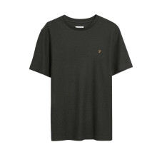 (S, Black) Farah Mens Fairweather Organic Cotton T-Shirt