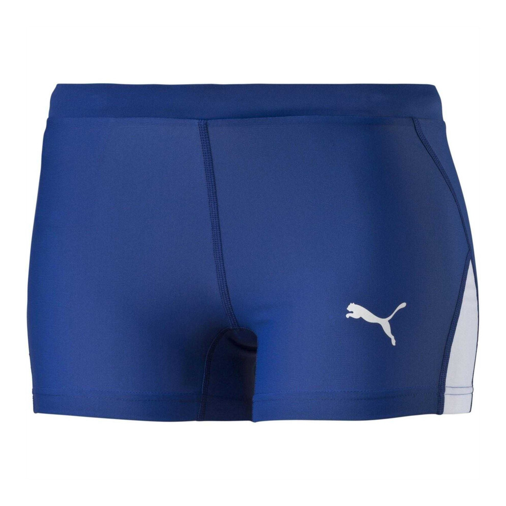 Puma (18 Uk S, ) Womens/Ladies Tight Shorts Blue
