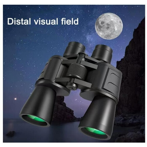 20x50 binoculars, high power, low-light night vision, compact, waterproof, black 2
