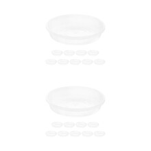20Pièces Soucoupes En Plastique Pour Pots Protection Sols