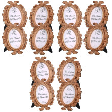 12Pcs Small Photo Frames Vintage Style Mini Picture Frames Multi Color