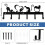 Cat Wall-Mounted Key Holder, 6 Black Hooks, Decorative, for Entryway, Kitchen, Office, Bathroom, Storage 2