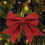 Decorative bow - Red Christmas bow - 8 pieces - Indoor use - Hanging 3