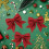 Decorative bow - Red Christmas bow - 8 pieces - Indoor use - Hanging 4