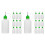 24Pcs Small Dispenser Bottles with Fine Tip for Studio Work 1
