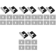32Pcs Mirror Hangers 304 Stainless Steel Silver Glass Retainer Clips