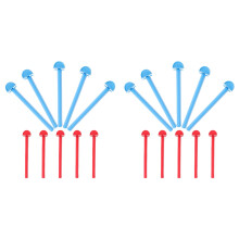20Pcs Safe Plastic Parrot Perches Stand for Balance Training and Play