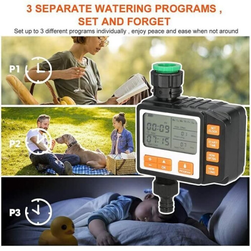 Select Irrigation Timer - Automatic and fast watering, flexible thanks to 3 programs, manual watering function 2