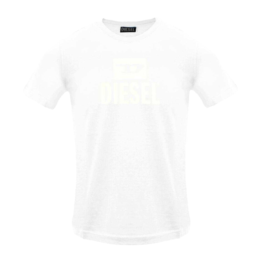 Diesel (Xxl, Bright ) Mens Monotone Logo T-Shirt White