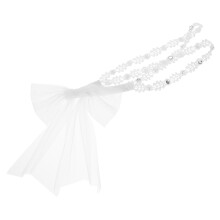 Kids Lace Headband Wit Met Strik Geschikt Voor Feest En Dagelijks