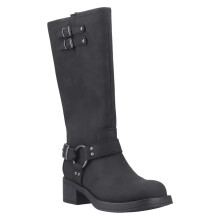 (4 UK, Black) Rocket Dog Womens/Ladies Nash Tall Biker Boots