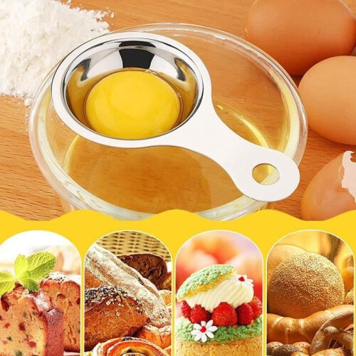 Egg separator - Not specified - 3 pcs - Stainless steel - Easy to use - Dishwasher safe 1