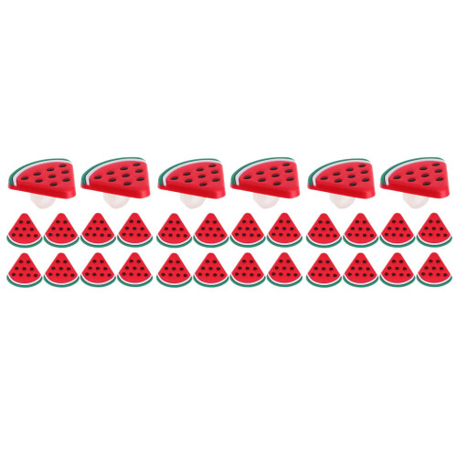 30Stk Lustige Wassermelonen Kunststoff Rot