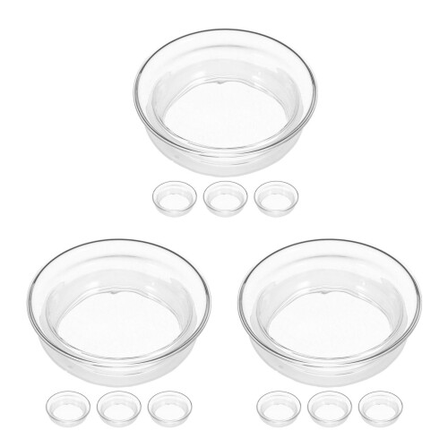 12Pcs White Glass Pitcher Lid Silicone Water Cover