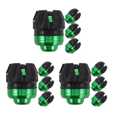 12Pcs Front Fork Guards Motorcycle Crash Sliders Aluminum Multi Color