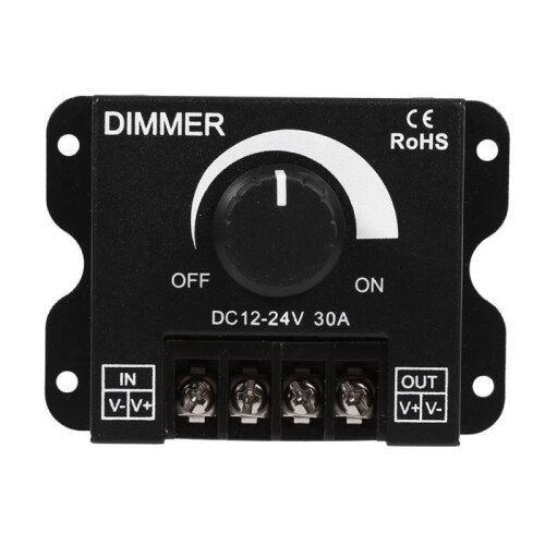 DC 12V - 24V dimmerknopschakelaar dimmercontroller LED-stripdimmer, LED-stripcontroller LED-dimmer 1