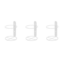 3Sets Wit Metalen Wijnrek Wandhouder Voor Huis Met Enkel Flesdesign