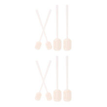 8Pcs White Mini Spoons Plastic Teaspoon Scoop for Coffee Tea